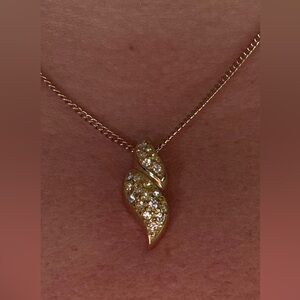 Authentic Christian Dior Necklace & Pendant Gold Tone. Stamped. Gorgeous!!